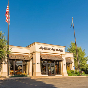 The front of American Bank in Bozeman