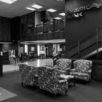 Lobby of an American Bank branch