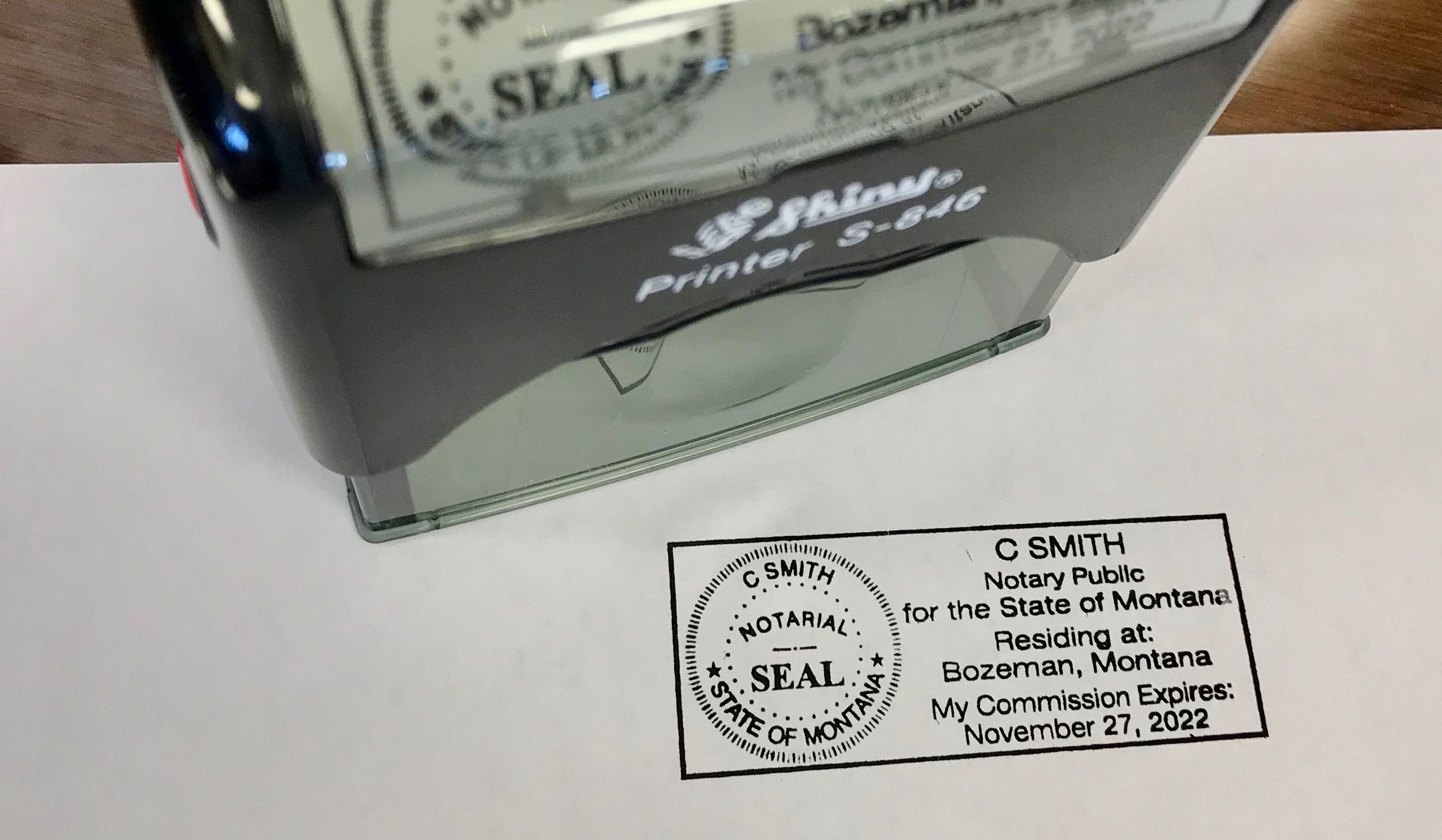 American Bank Notary stamp