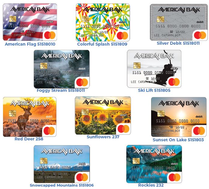 American Bank Personal Debit Cards, Mastercard®